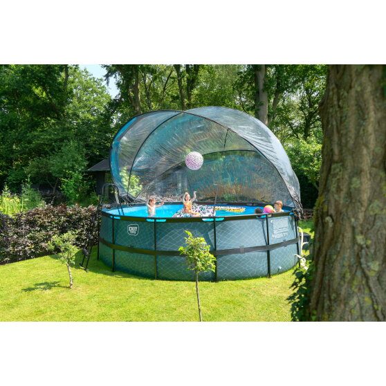 EXIT Poolabdeckung ECO ø488cm - auch für Intex/Bestway - universell
