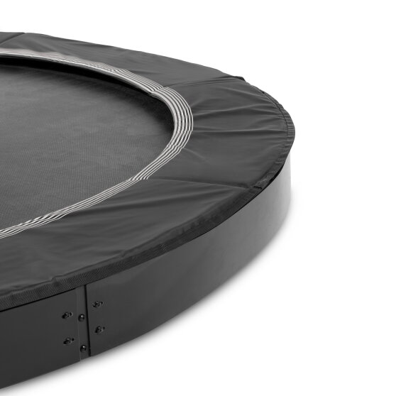 EXIT InTerra ebenerdige sports Trampolin ø305cm - schwarz