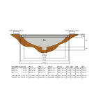 EXIT Supreme Bodentrampolin 244x427cm - grau